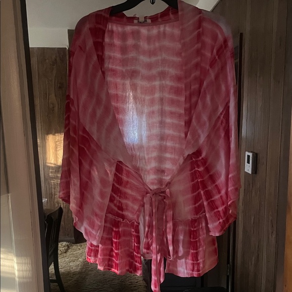 Pink Tie-Dye Women's Top - Picture 3 of 6